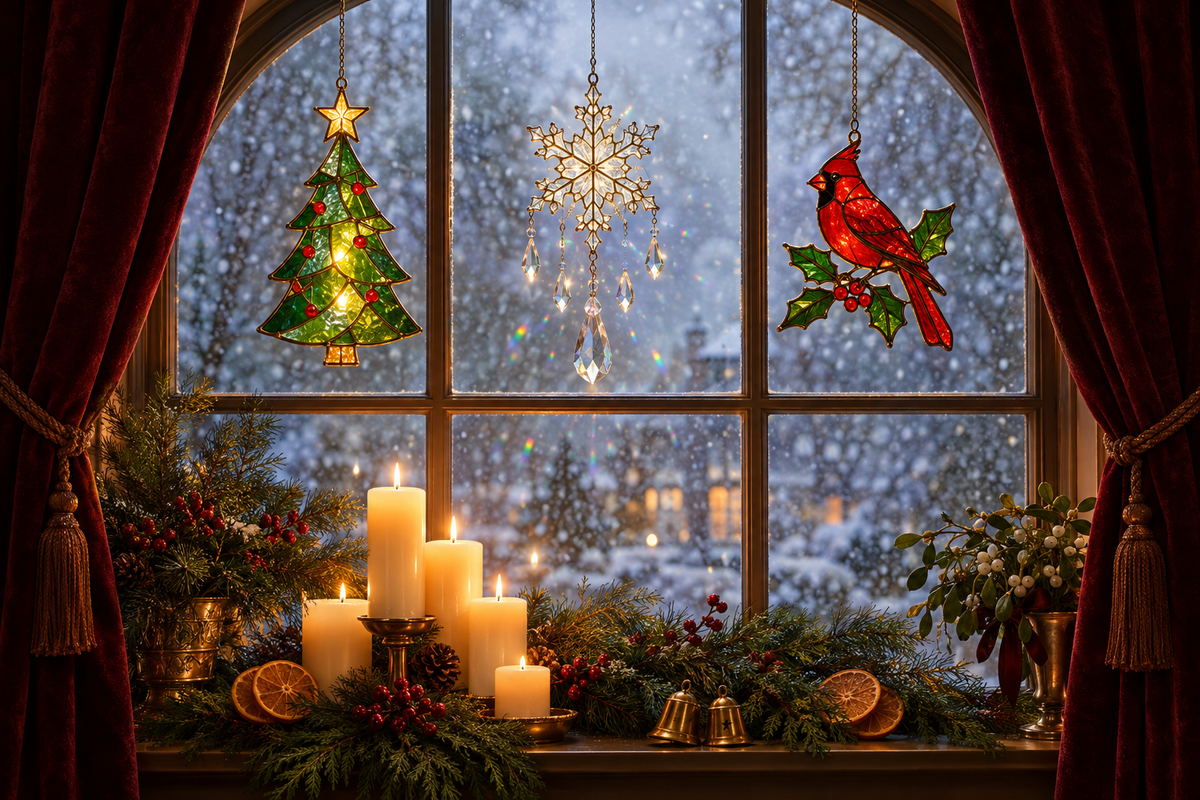How to Style a Stained Glass Christmas Window — A Step-by-Step Guide