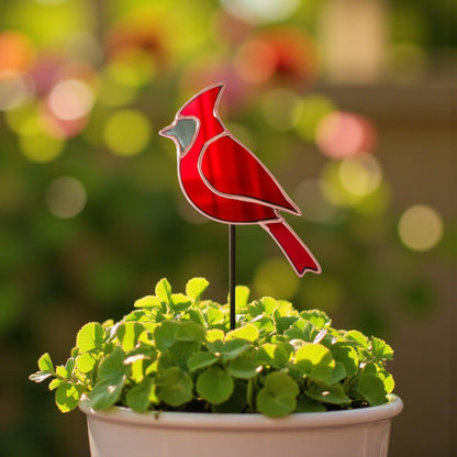 Red Cardinal Stained Glass Ornament – Handmade Bird Suncatcher | Memorial Gift, Christmas Window Decor, Sympathy or Heaven Sign, Fathers Day - Image 15
