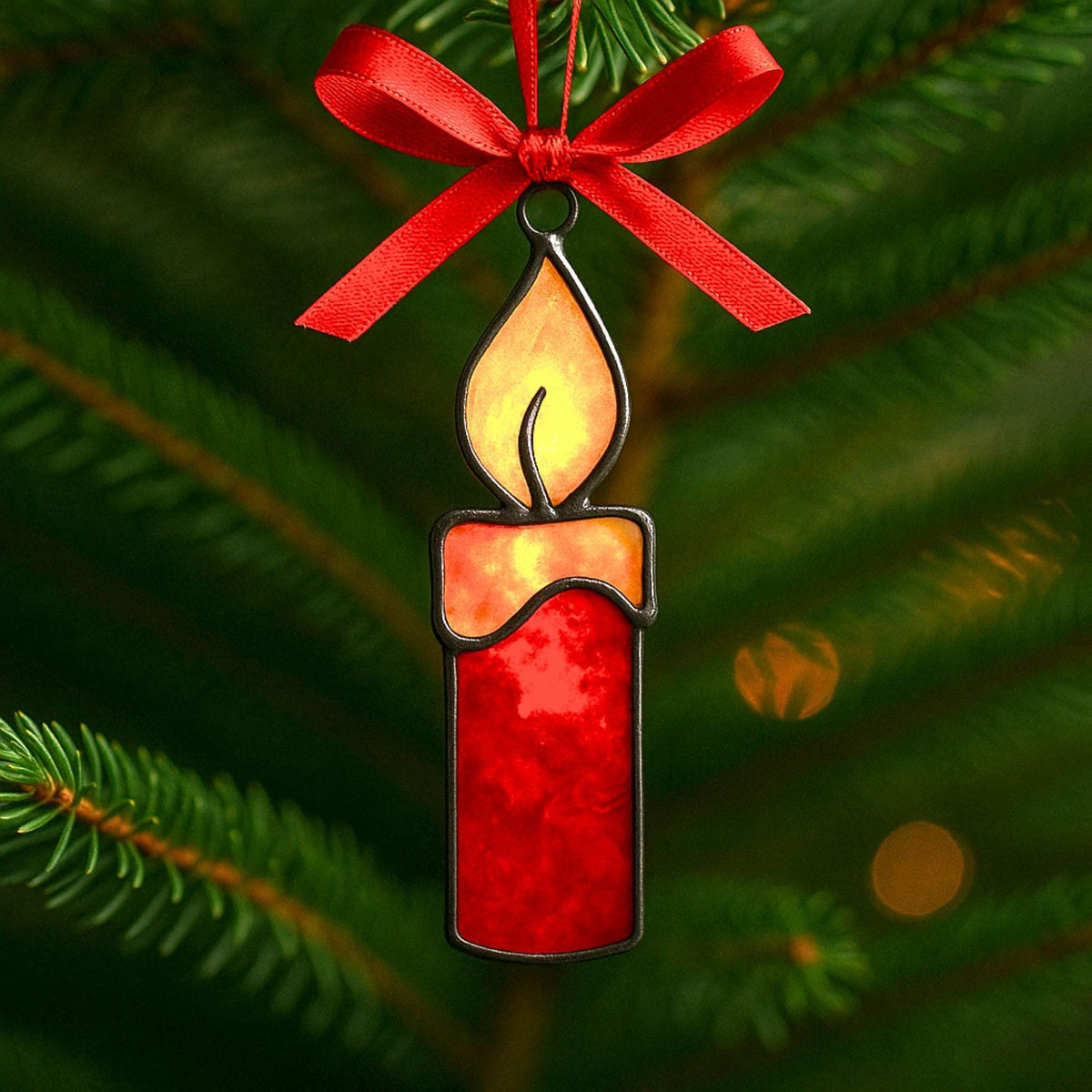 Stained Glass Christmas Ornament | Holiday Tree Decoration | Handmade Tiffany Style Suncatcher | Gift for Her | Festive Home Decor - Image 17