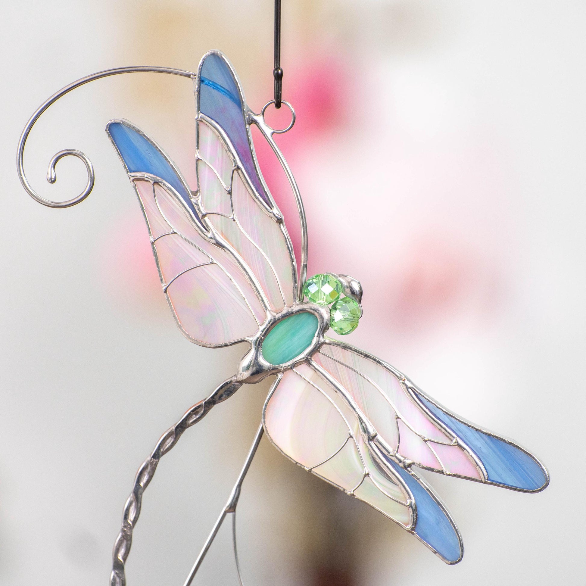 Stained glass dragonfly Sister in law gifts Dragonfly wings Custom stained glass dragonfly suncatcher - Image 5