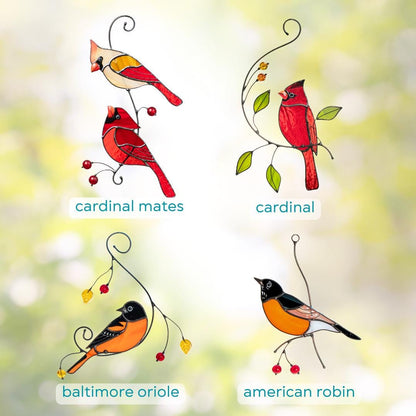Hummingbird stained glass bird suncatcher Mother in law gifts Custom stained glass window hangings Hummingbird gifts - Image 4